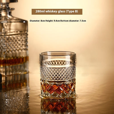 Glass Bottle Wine Glass Whiskey Shot Glass Wine Set Suit