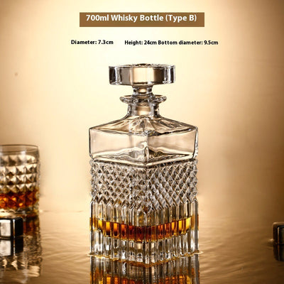 Glass Bottle Wine Glass Whiskey Shot Glass Wine Set Suit