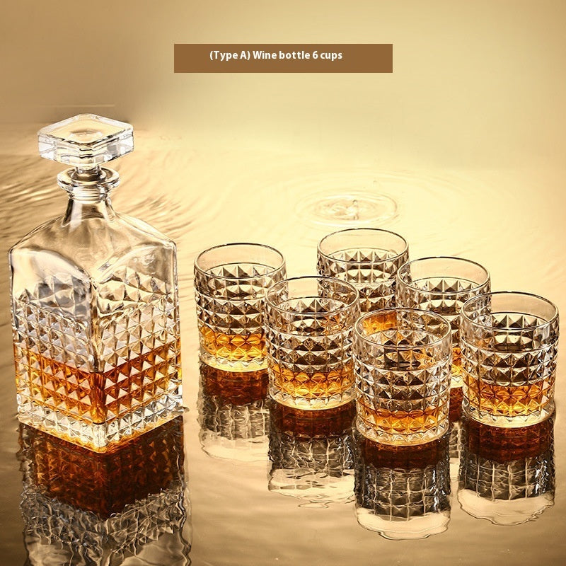 Glass Bottle Wine Glass Whiskey Shot Glass Wine Set Suit